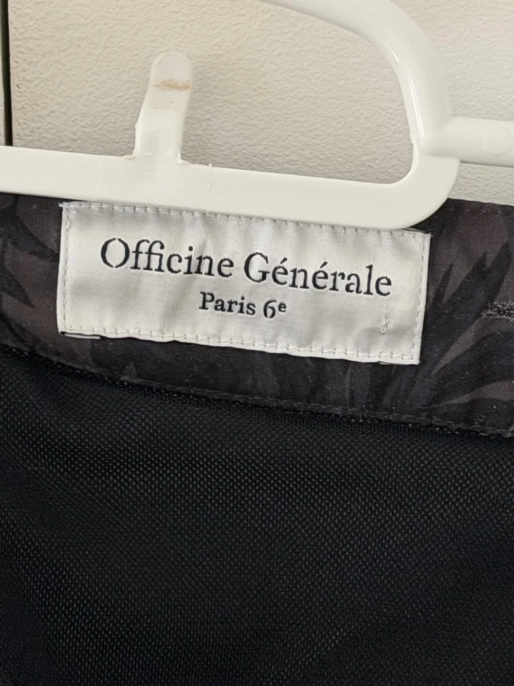 Officine Generale Roman black swim suit trunks shorts